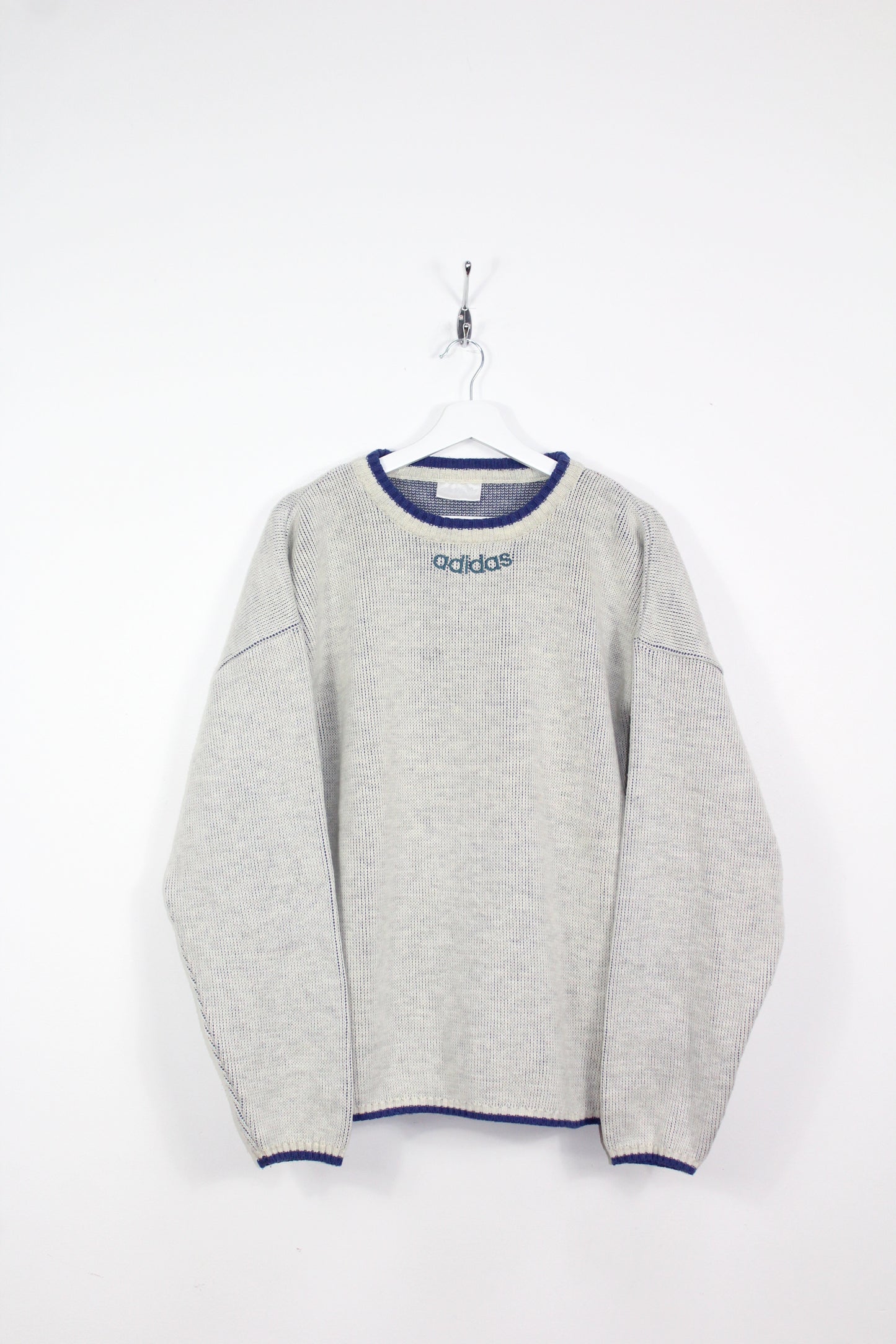 ADIDAS 90'S VINTAGE SKI KNIT WOOL SWEATSHIRT XL