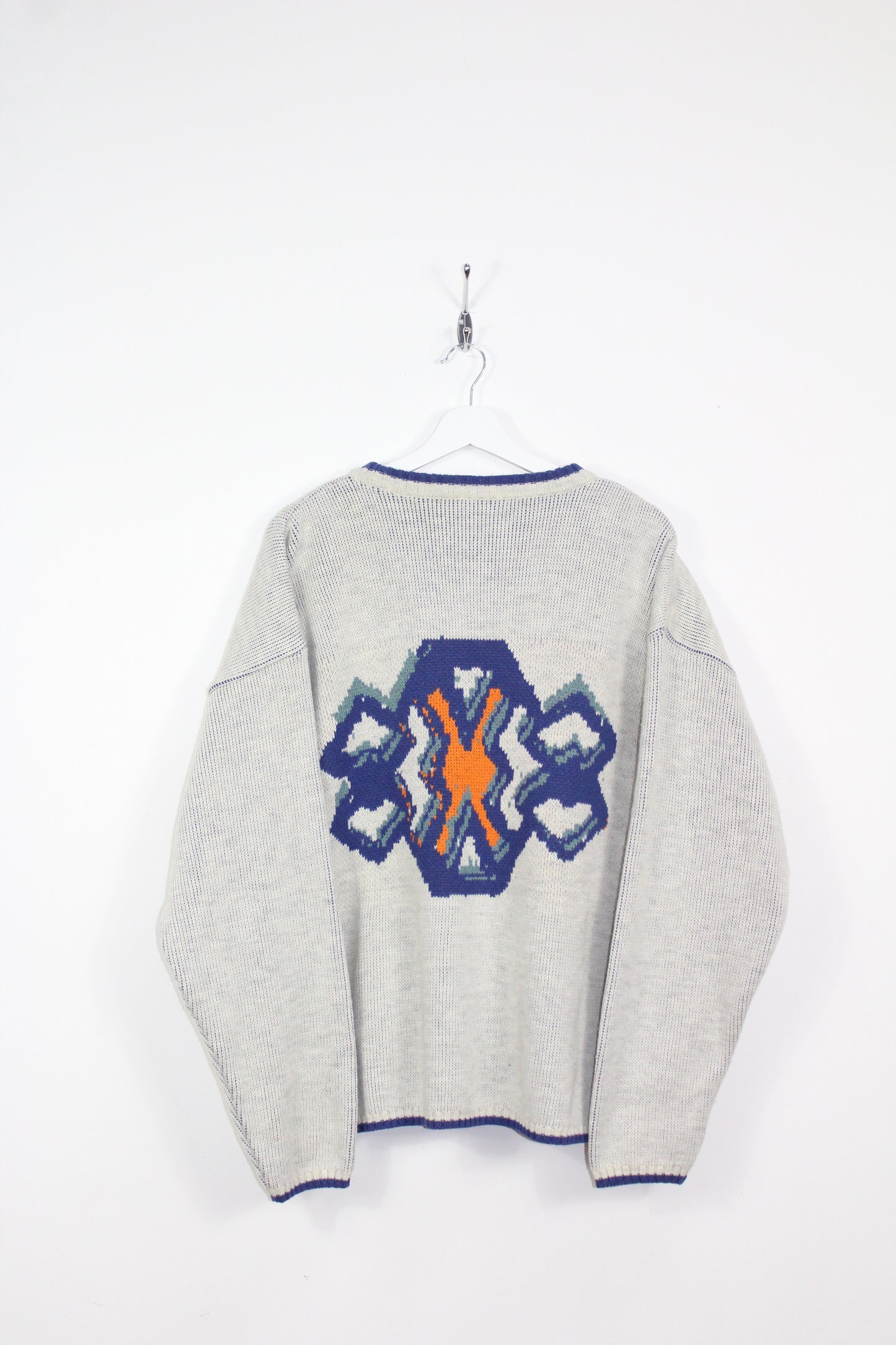 ADIDAS 90'S VINTAGE SKI KNIT WOOL SWEATSHIRT XL