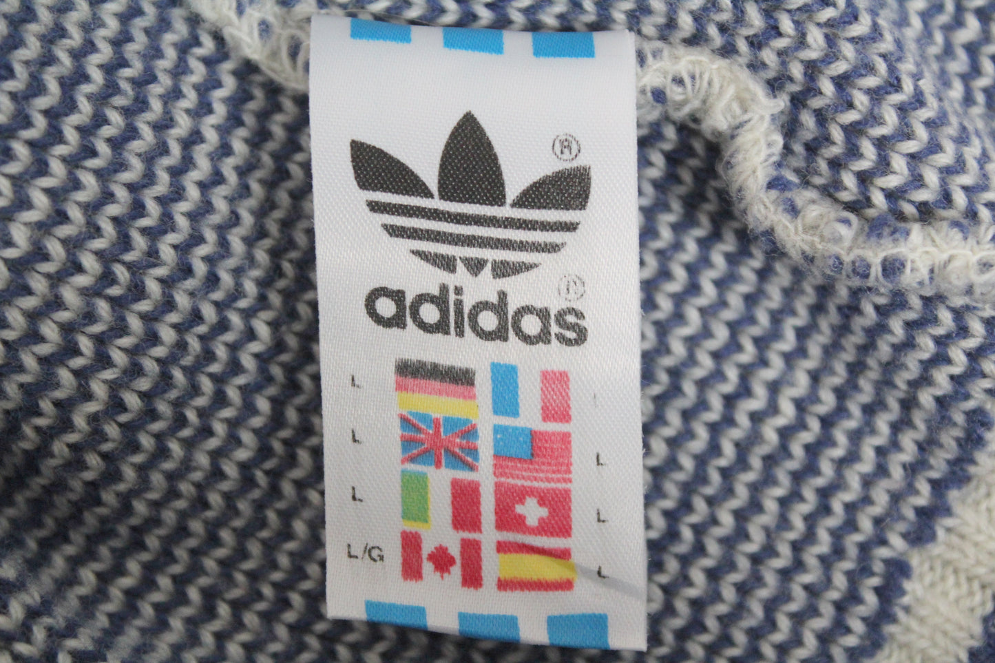 ADIDAS 90'S VINTAGE SKI KNIT WOOL SWEATSHIRT XL