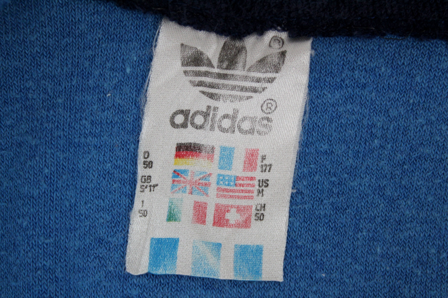 ADIDAS BECKENBAUER VELOUR 80'S VINTAGE TRACKSUIT TOP JACKET MEDIUM