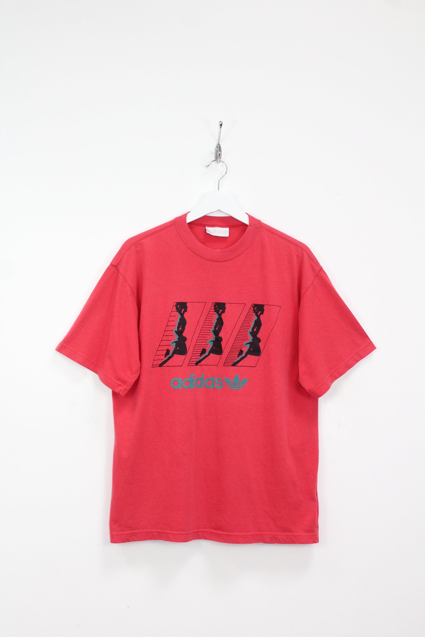 ADIDAS 80'S VINTAGE RUNNING SCENE T-SHIRT MEDIUM
