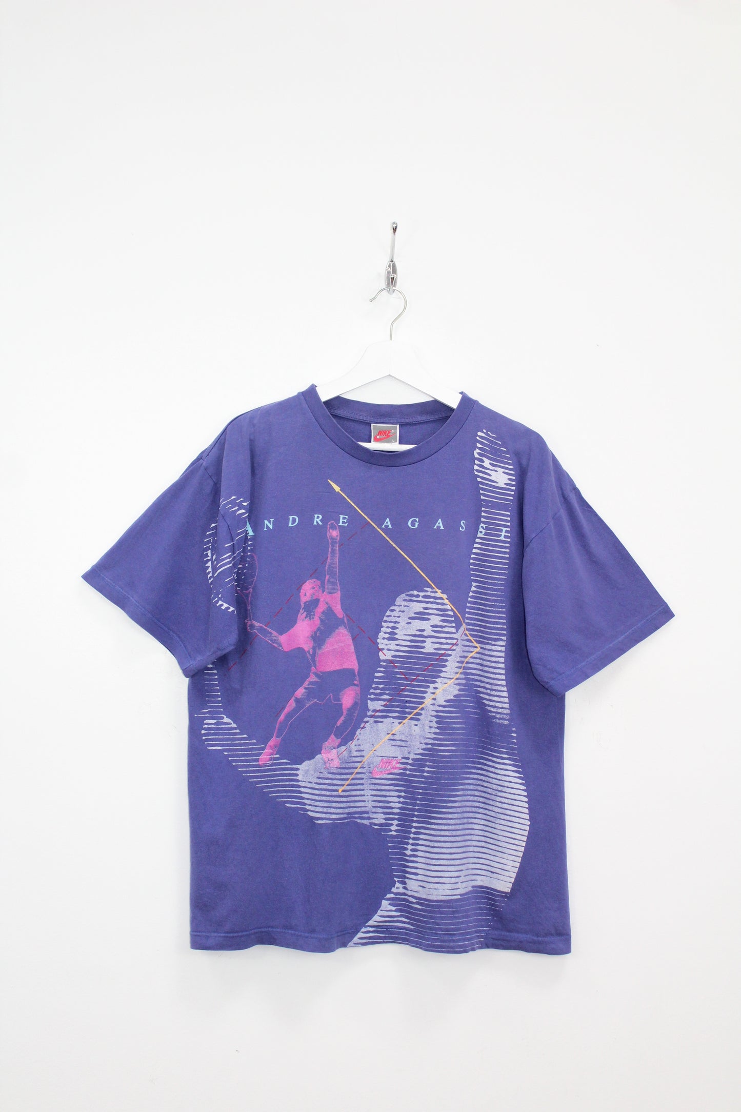 NIKE ANDRE AGASSI 90'S VINTAGE TENNIS T-SHIRT LARGE