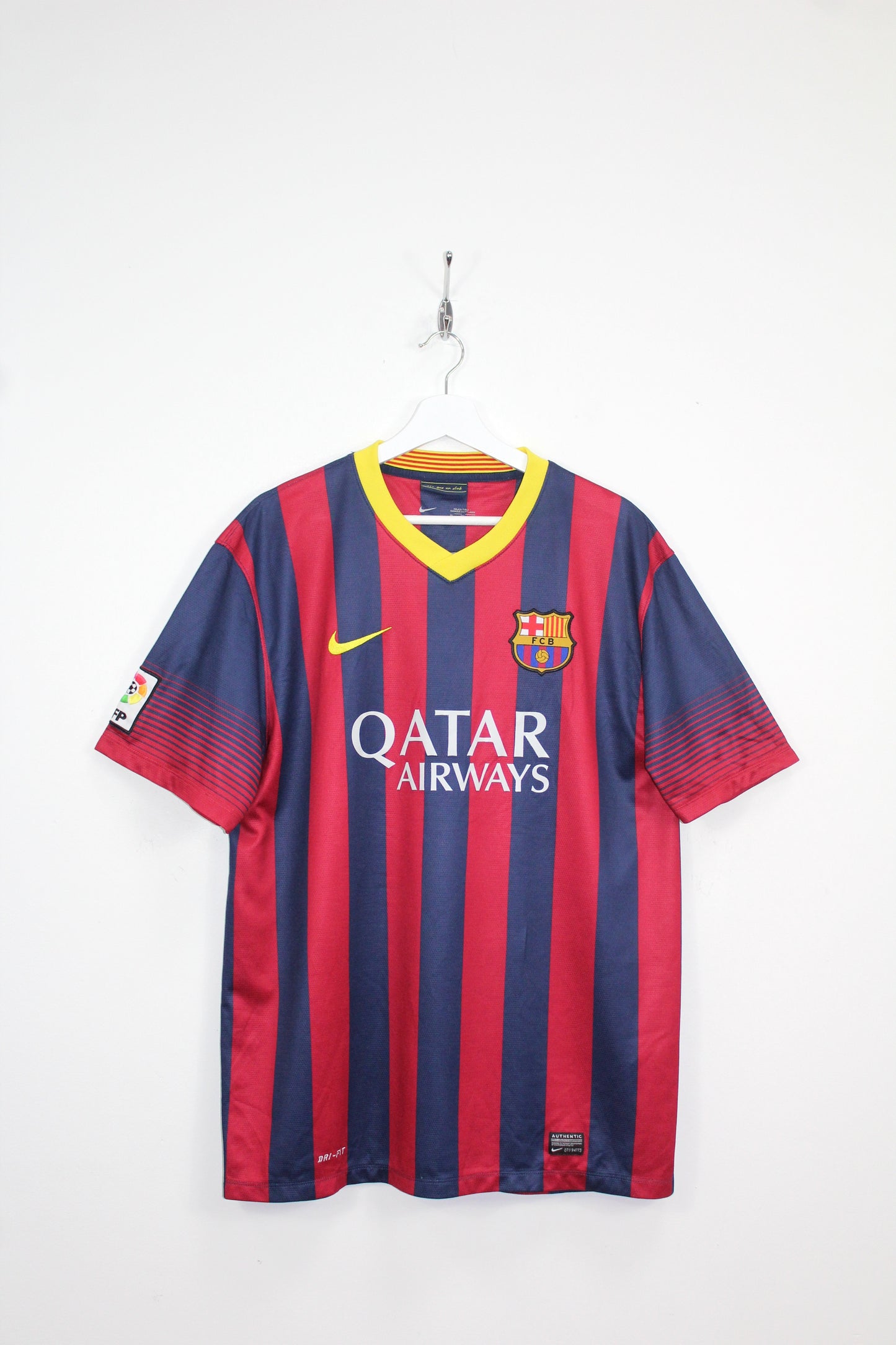NIKE BARCELONA 2013-14 HOME FOOTBALL SHIRT XL