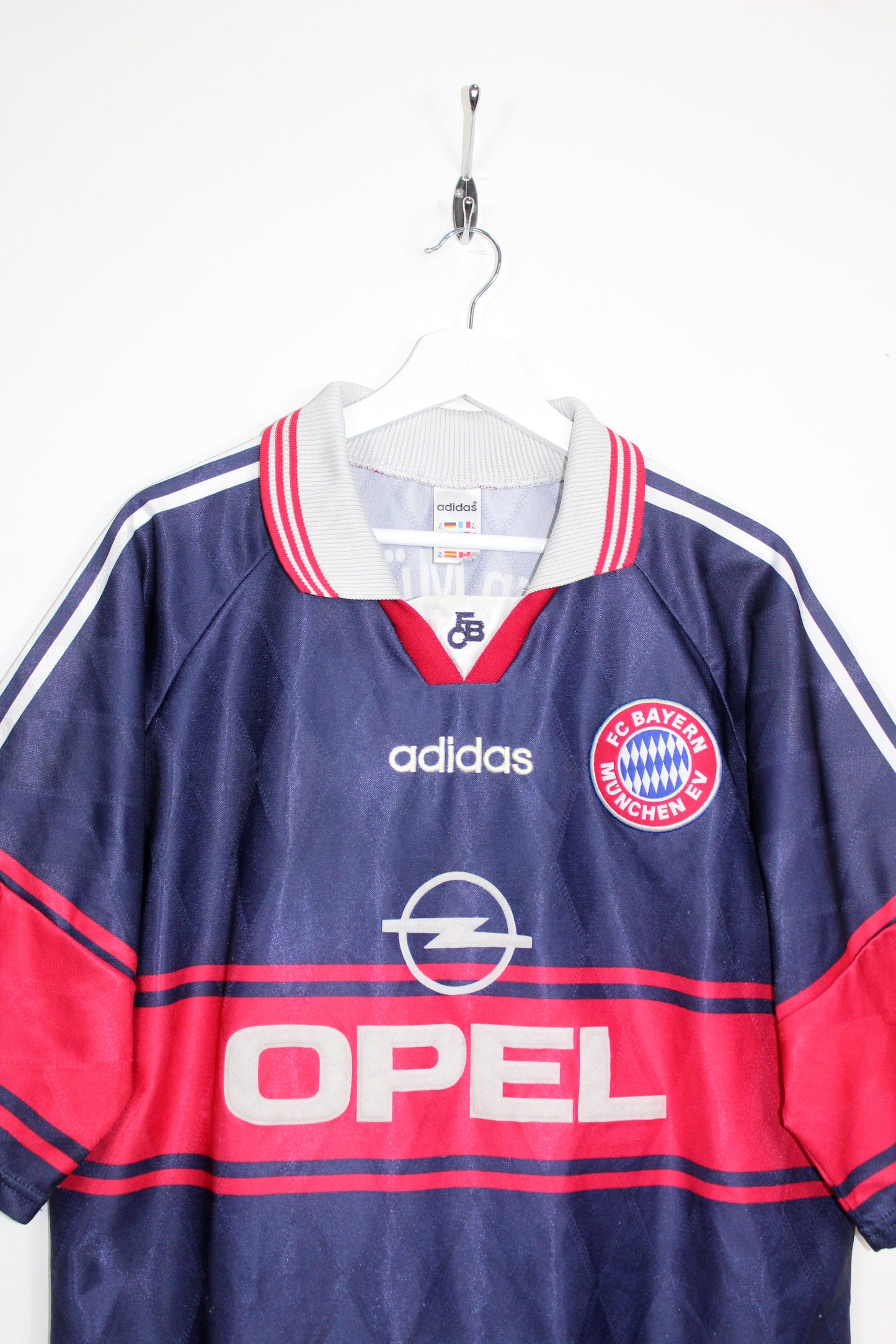 BAYERN MUNICH 1997-99 VINTAGE ADIDAS HOME FOOTBALL SHIRT XL