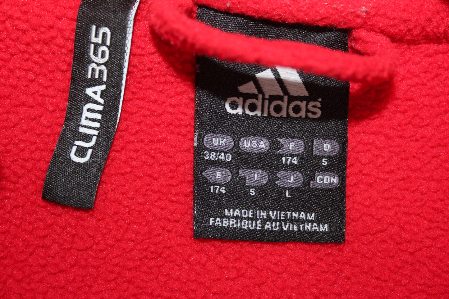 ADIDAS BAYERN MUNICH 2009-10 1/4 ZIP FLEECE SWEATSHIRT MEDIUM