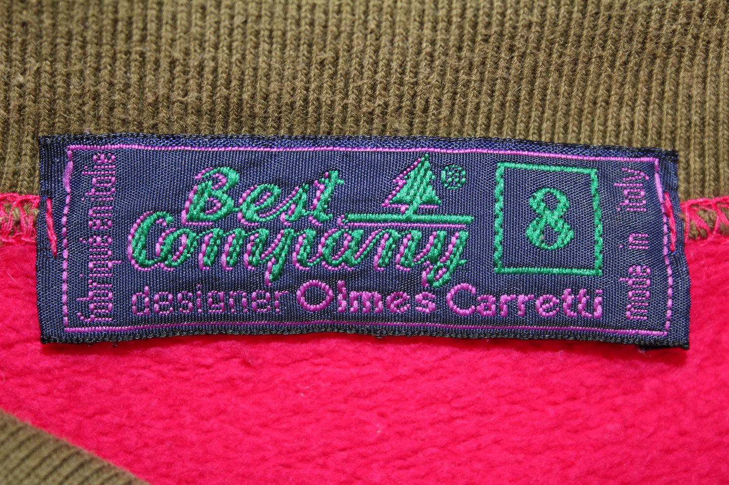 BEST COMPANY 80'S VINTAGE EMBROIDERED HORSE FACE SWEATSHIRT MEDIUM