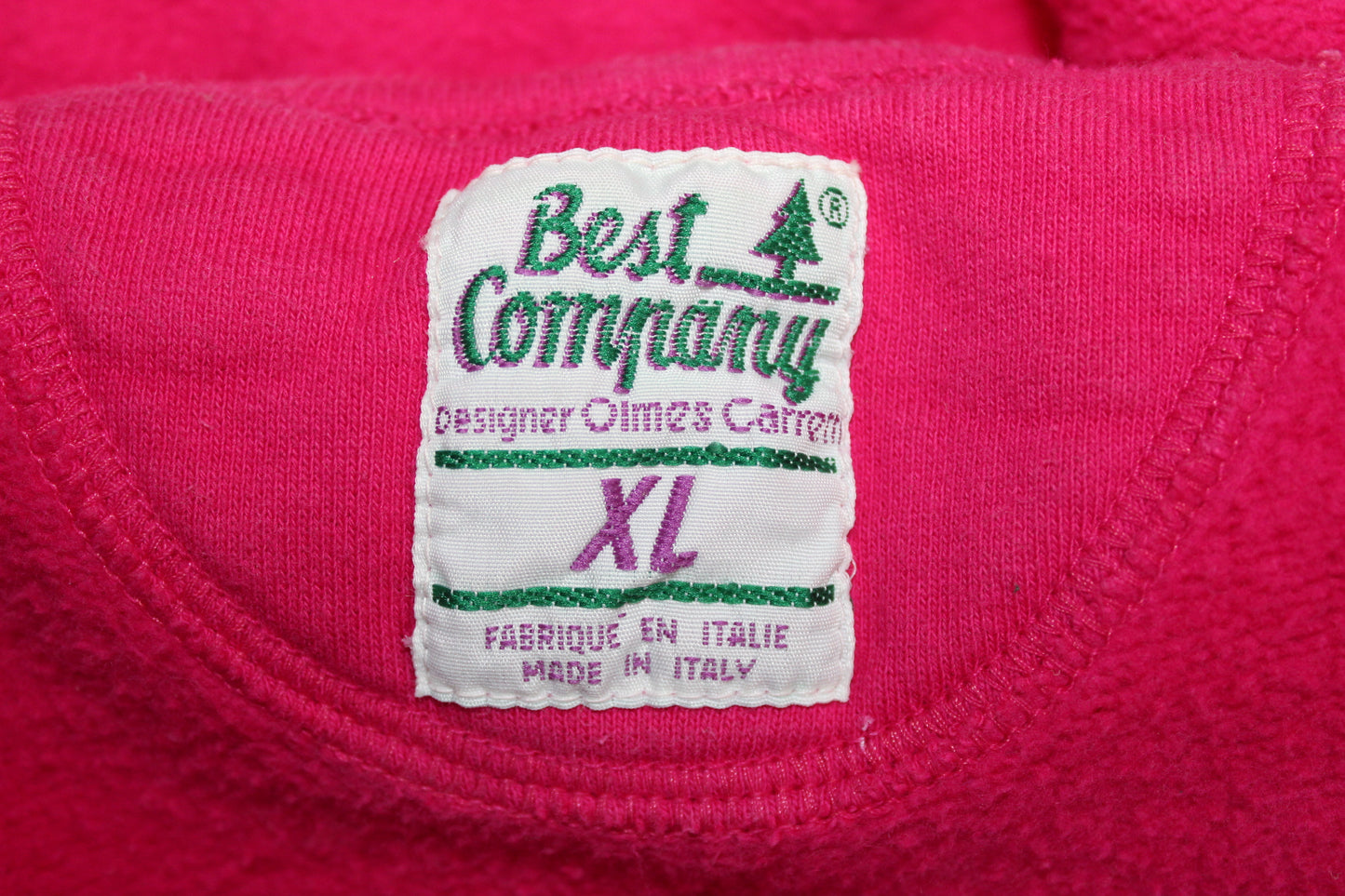 BEST COMPANY 80'S VINTAGE EMBROIDERED SPELL OUT SWEATSHIRT XL