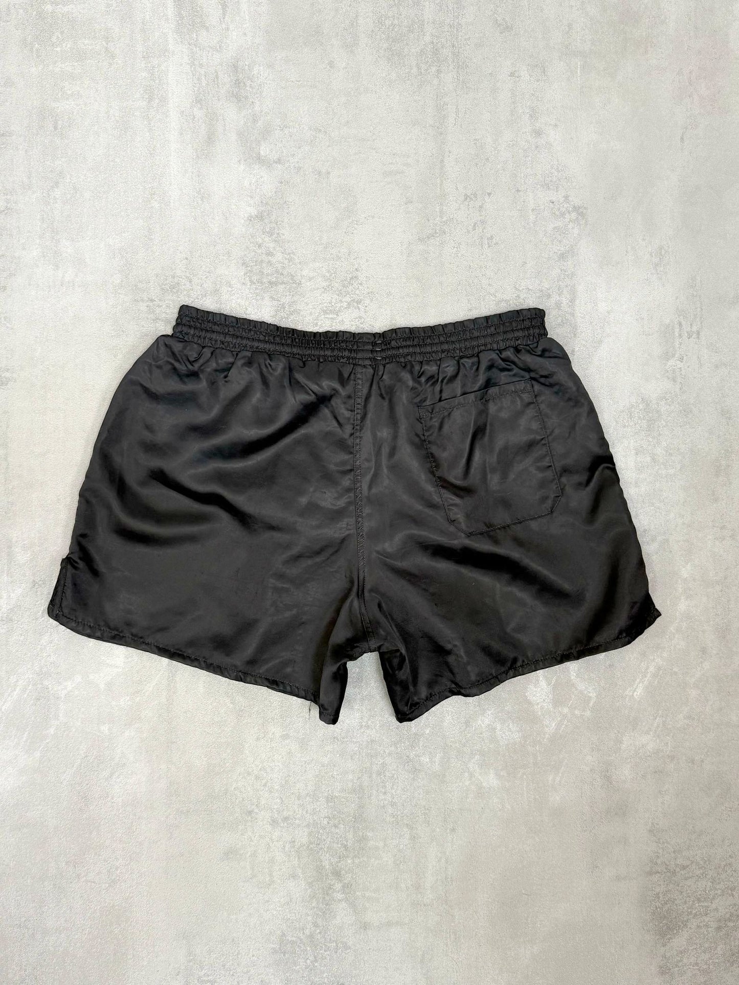 ADIDAS 80'S VINTAGE SHINY RUNNING SPRINTER NYLON SHORTS MEDIUM