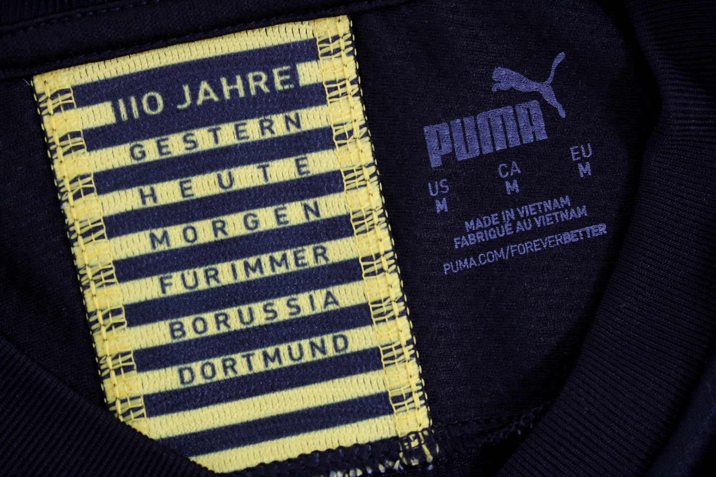 BORUSSIA DORTMUND 2019-20 PUMA AWAY FOOTBALL SHIRT MEDIUM