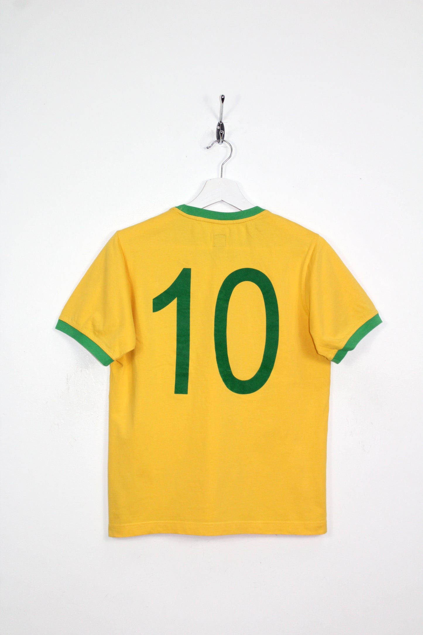 ADIDAS ORIGINALS BRAZIL WORLD CUP 1970 FOOTBALL SHIRT PELE' #10 SMALL
