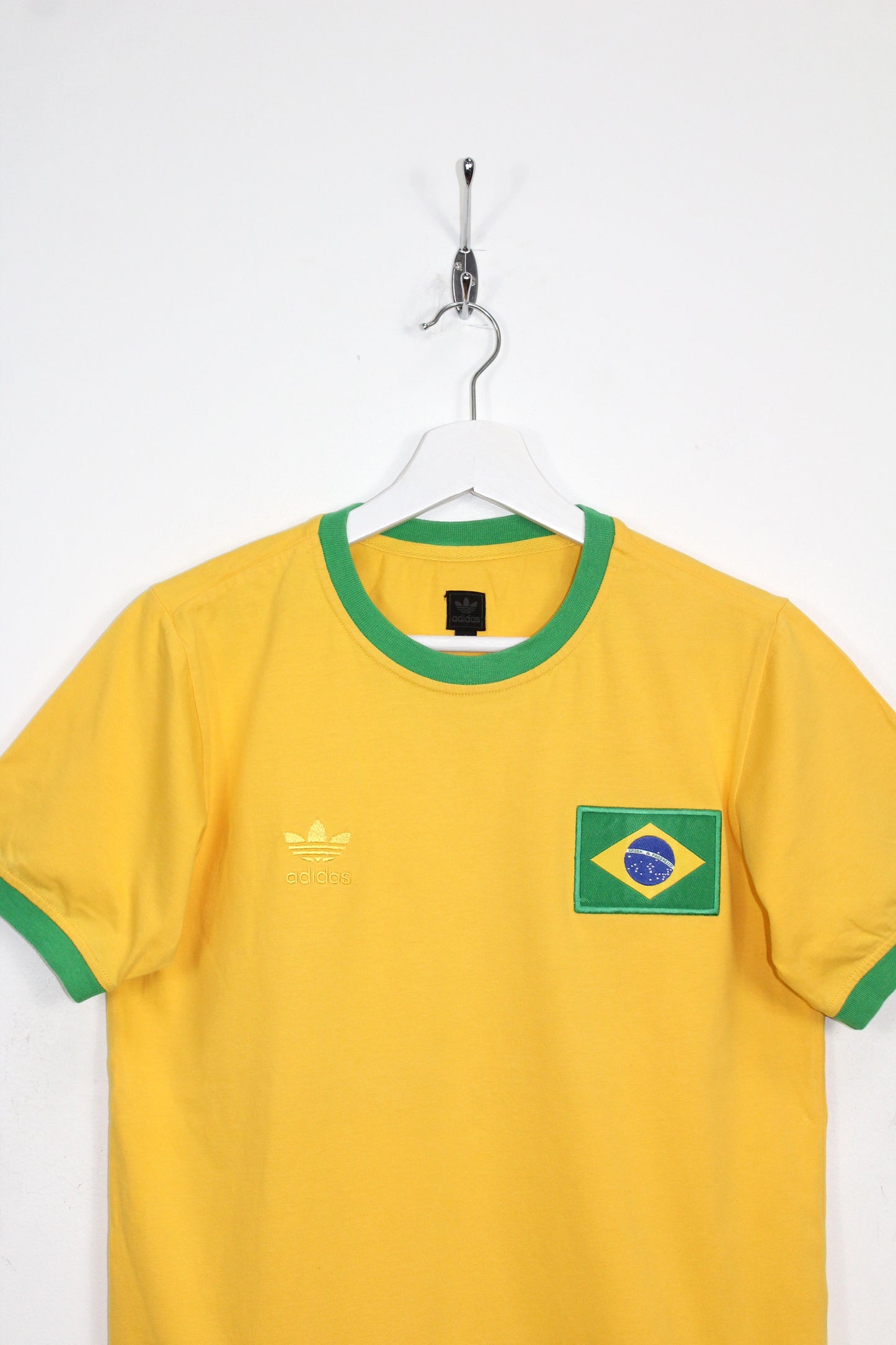 ADIDAS ORIGINALS BRAZIL WORLD CUP 1970 FOOTBALL SHIRT PELE' #10 SMALL