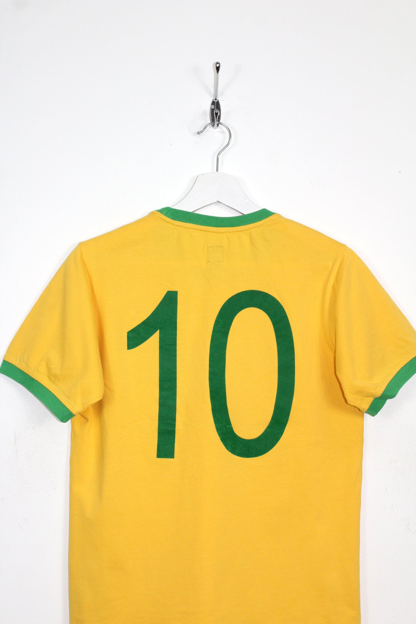 ADIDAS ORIGINALS BRAZIL WORLD CUP 1970 FOOTBALL SHIRT PELE' #10 SMALL