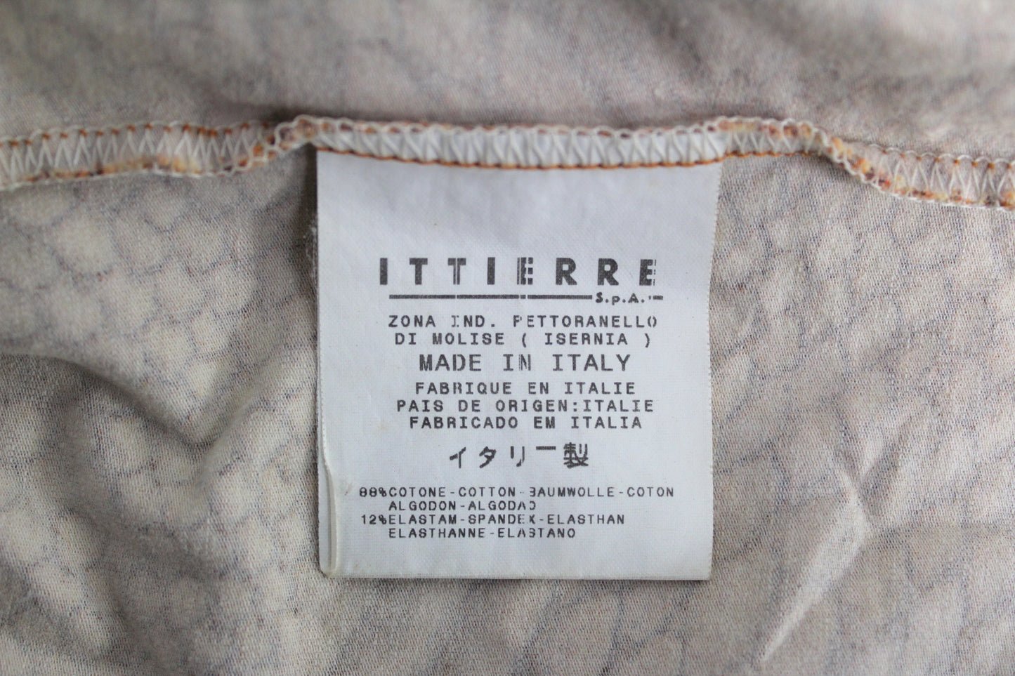 JUST CAVALLI VINTAGE SNAKE SKIN PATTERN T-SHIRT MEDIUM