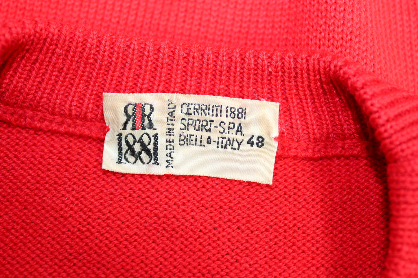 CERRUTI 1881 80'S VINTAGE JIMMY CONNORS 1982 TENNIS WOOL SLEEVELESS CARDIGAN