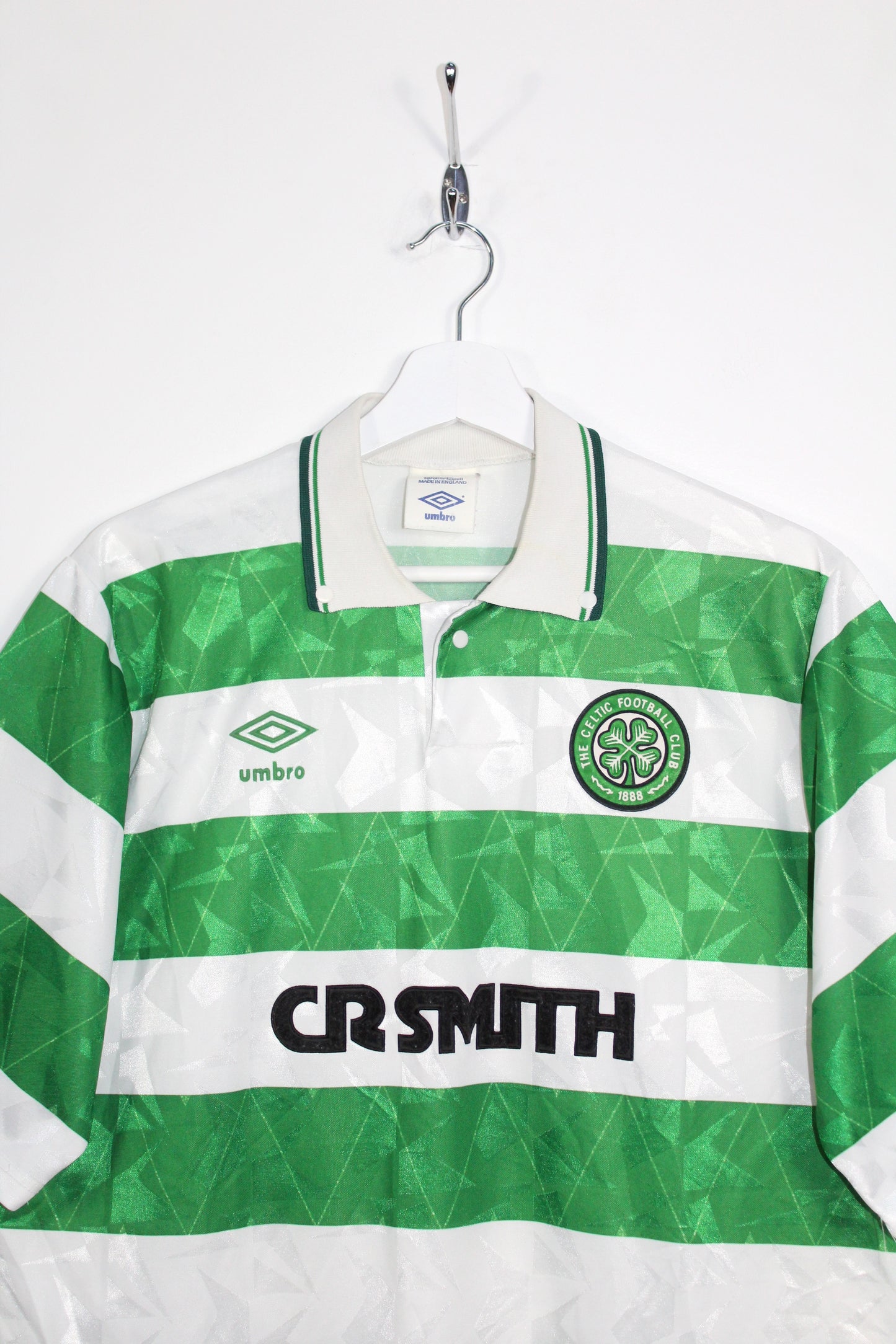 CELTIC GLASGOW 1989-1991 VINTAGE UMBRO HOME FOOTBALL SHIRT XL
