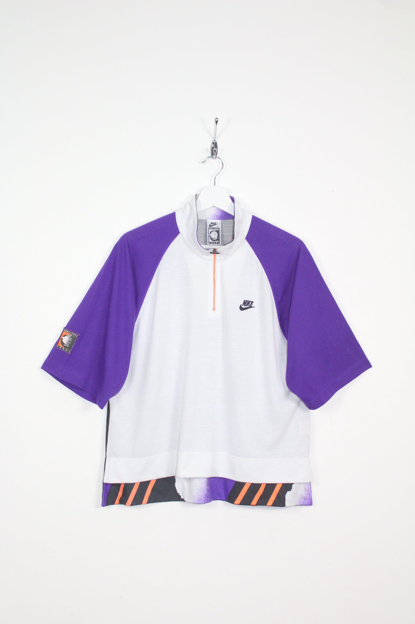 NIKE 90'S VINATGE AGASSI CHALLENGE COURT FRENCH OPEN 1990 TENNIS POLO SHIRT MEDIUM
