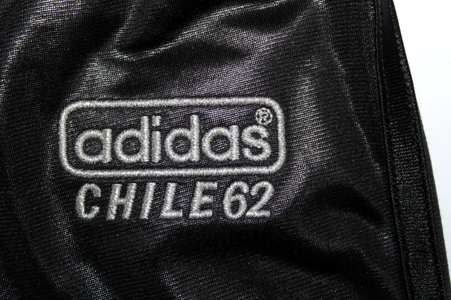 ADIDAS CHILE 62 SHINY SUPERSTAR RIBBED TRACKSUIT BOTTOMS SMALL