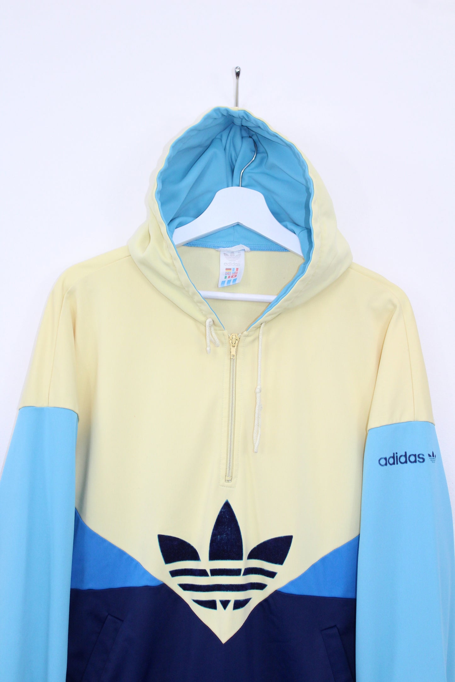 ADIDAS 80'S VINTAGE COLORADO HOODIE TRACKSUIT TOP JACKET LARGE