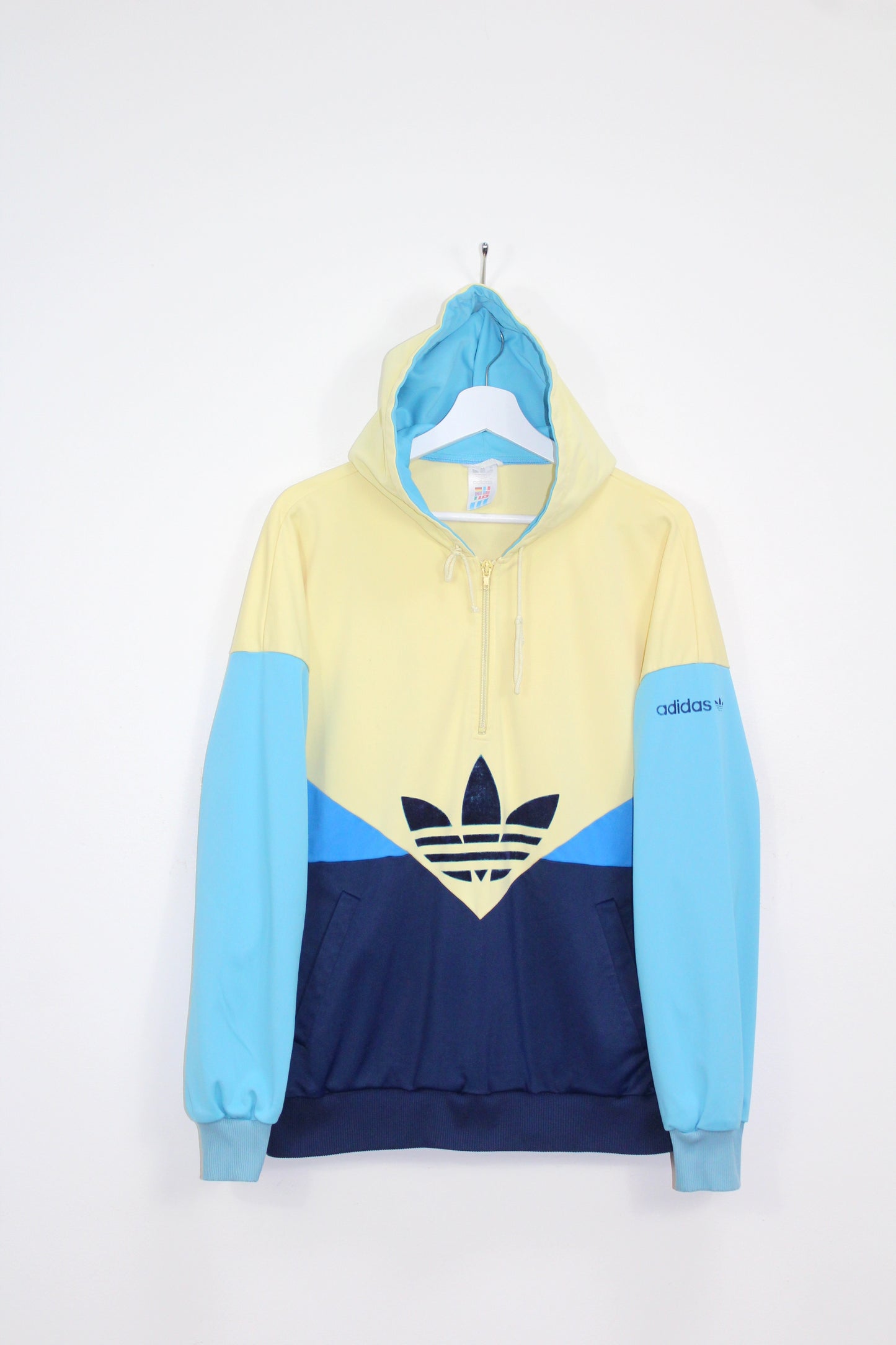ADIDAS 80'S VINTAGE COLORADO HOODIE TRACKSUIT TOP JACKET LARGE