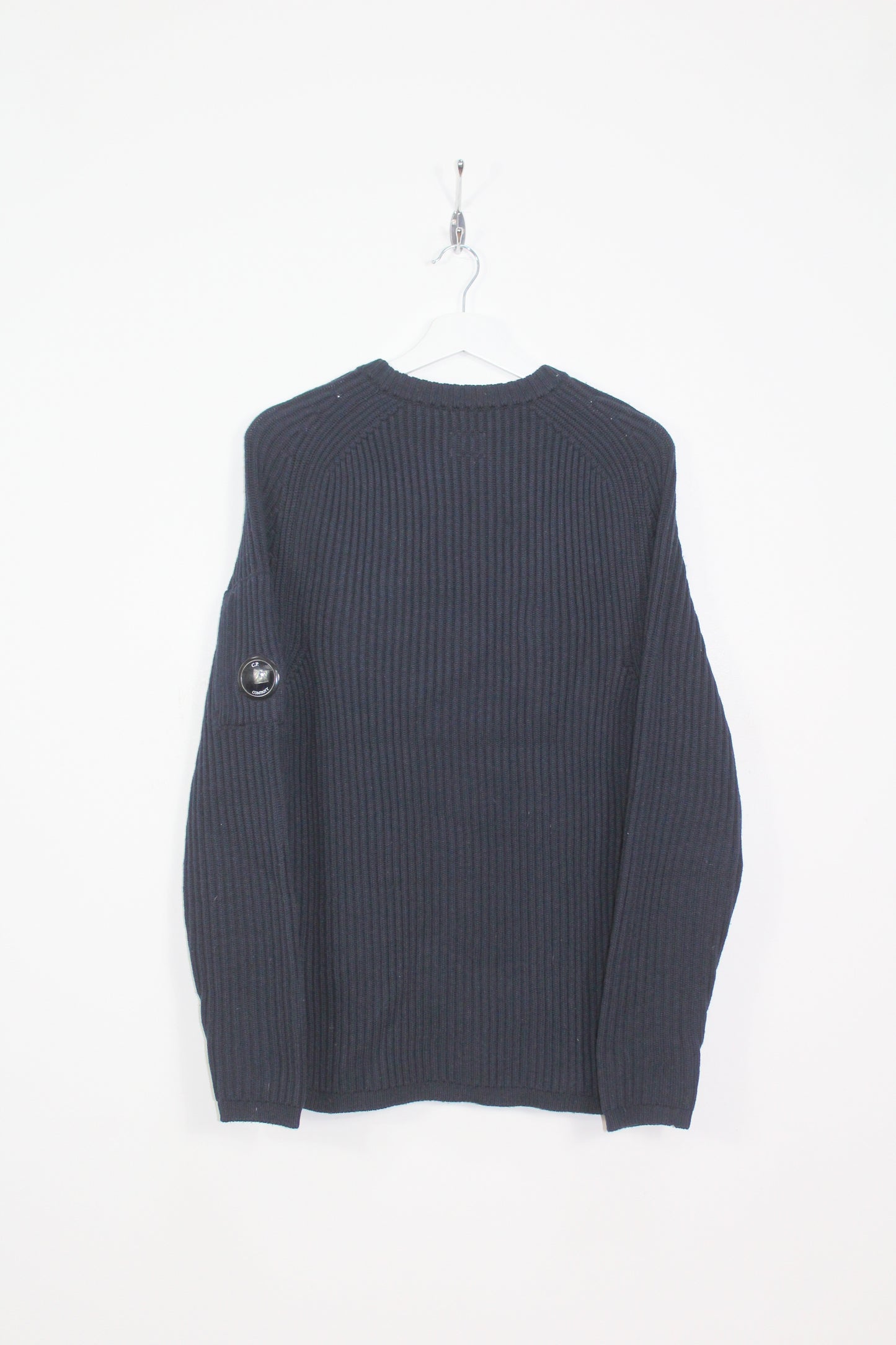 CP COMPANY RIBBED KNIT WOOL JUMPER MEDIUM