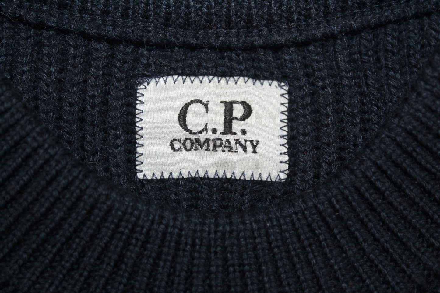 C.P. COMPANY RIBBED KNIT WOOL JUMPER XS