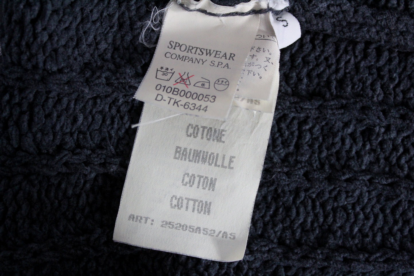 VINTAGE C.P. COMPANY AW 1996 COTTON KNIT JUMPER SMALL