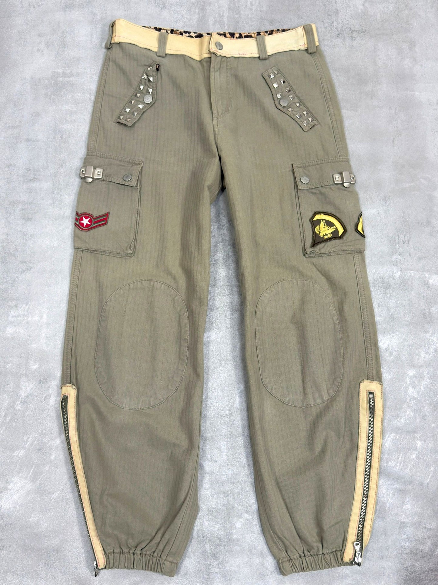 VINTAGE DOLCE & GABBANA SS 2003 CARGO TROUSERS W 30" X L 29"