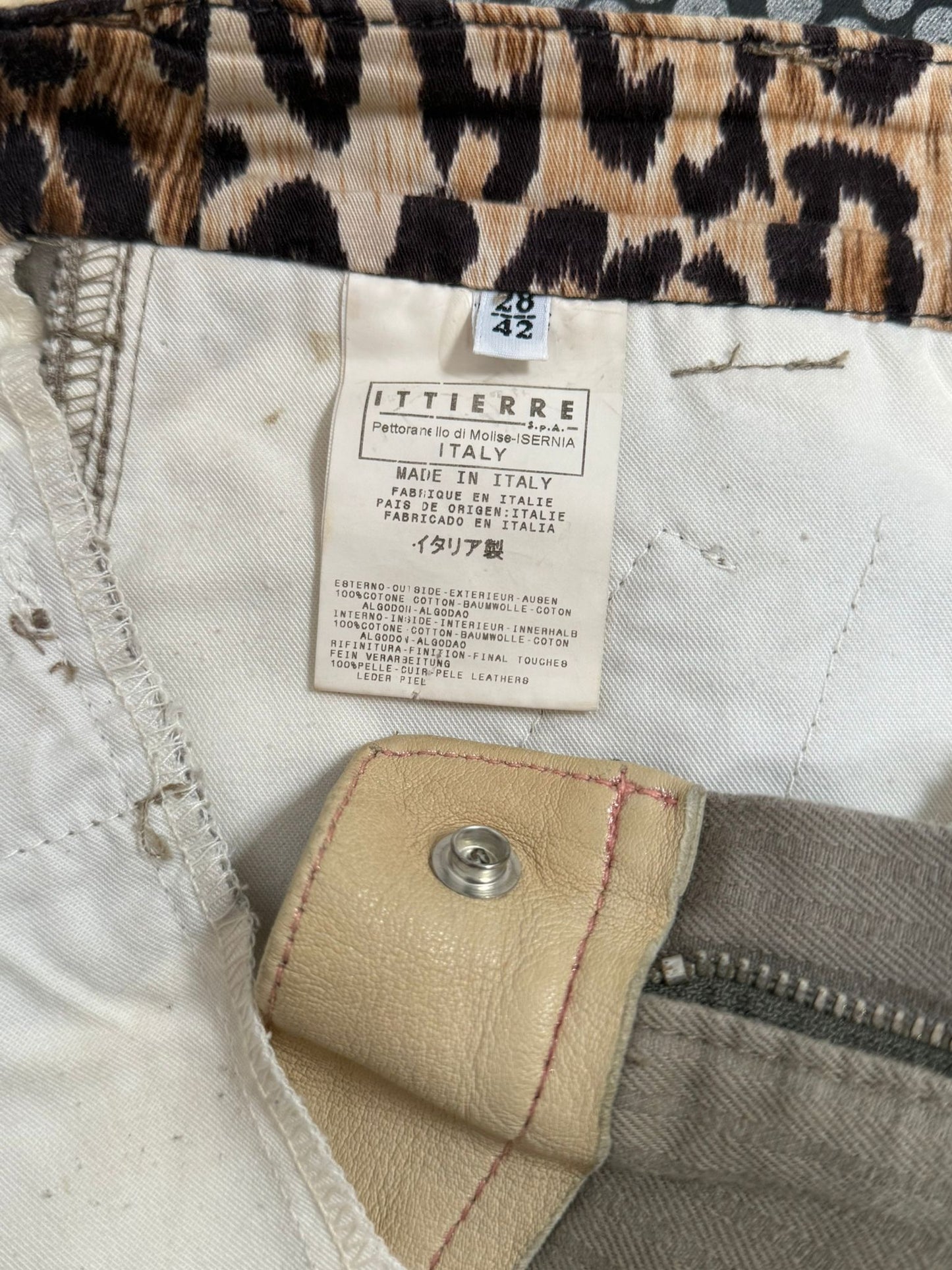 VINTAGE DOLCE & GABBANA SS 2003 CARGO TROUSERS W 30" X L 29"
