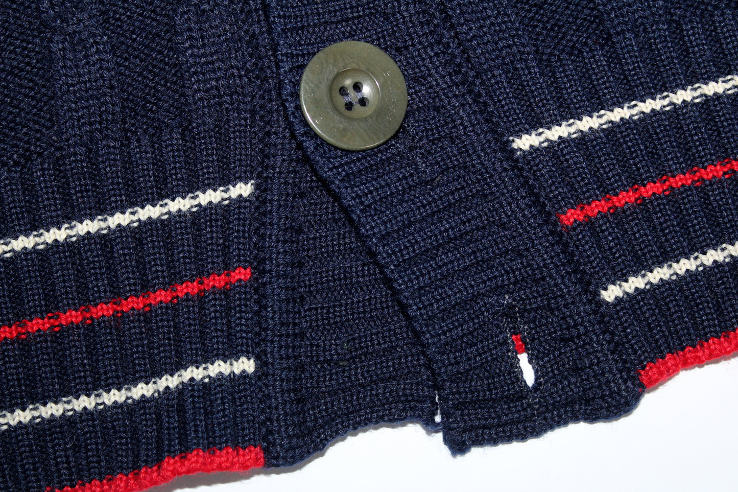 ELLESSE 80'S VINTAGE TENNIS WOOL CARDIGAN MEDIUM