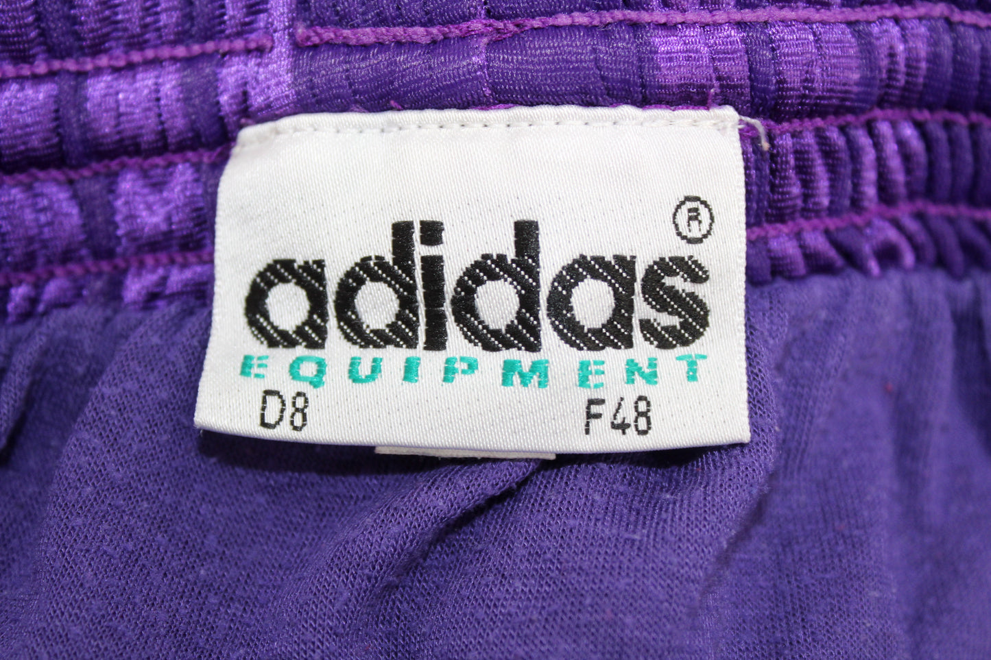 ADIDAS EQUIPMENT 90'S VINTAGE SHINY TEMPLATE FOOTBALL SHORTS D8 XL