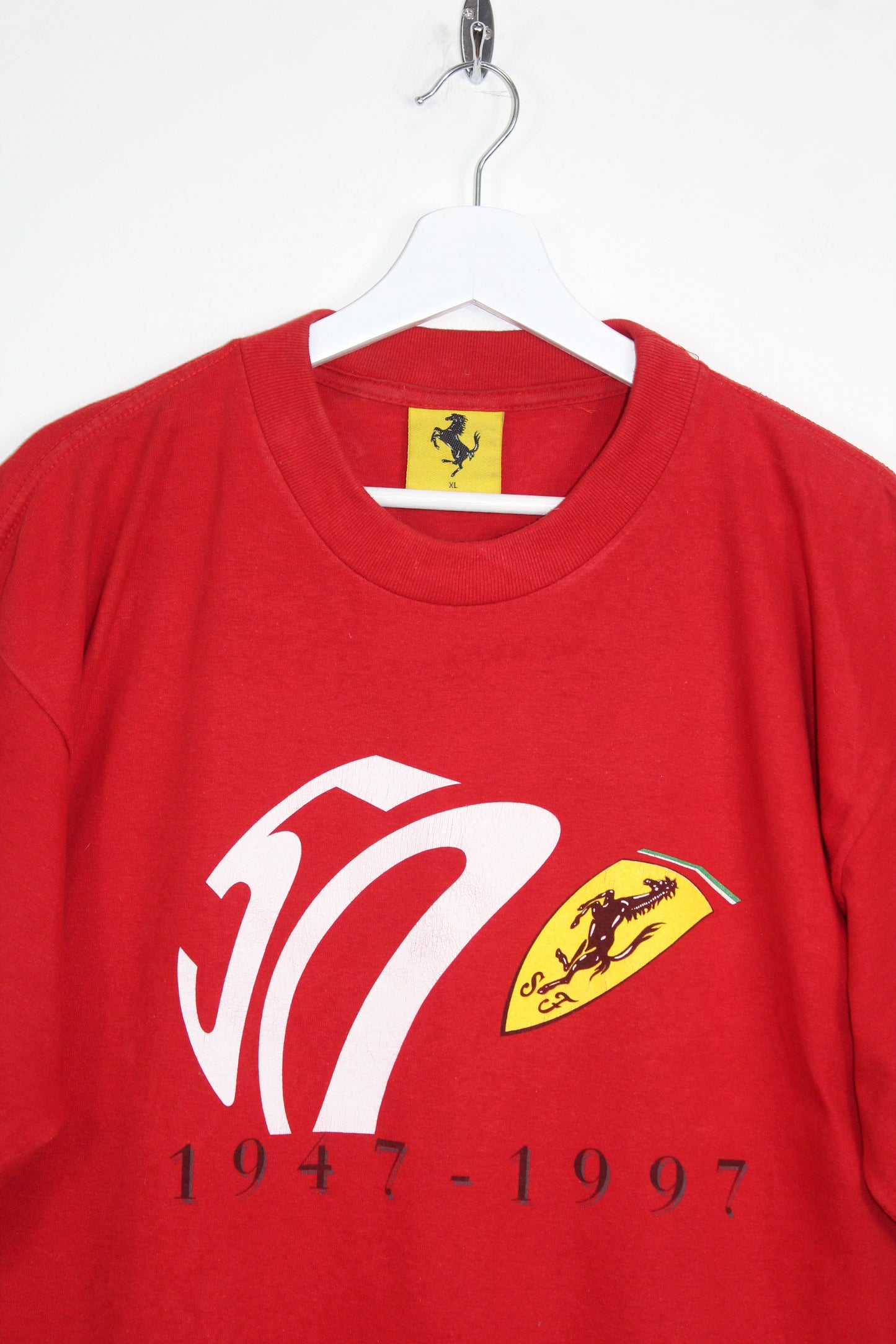 VINTAGE FERRARI 50th ANNIVERSARY 1947-1997 T-SHIRT XL