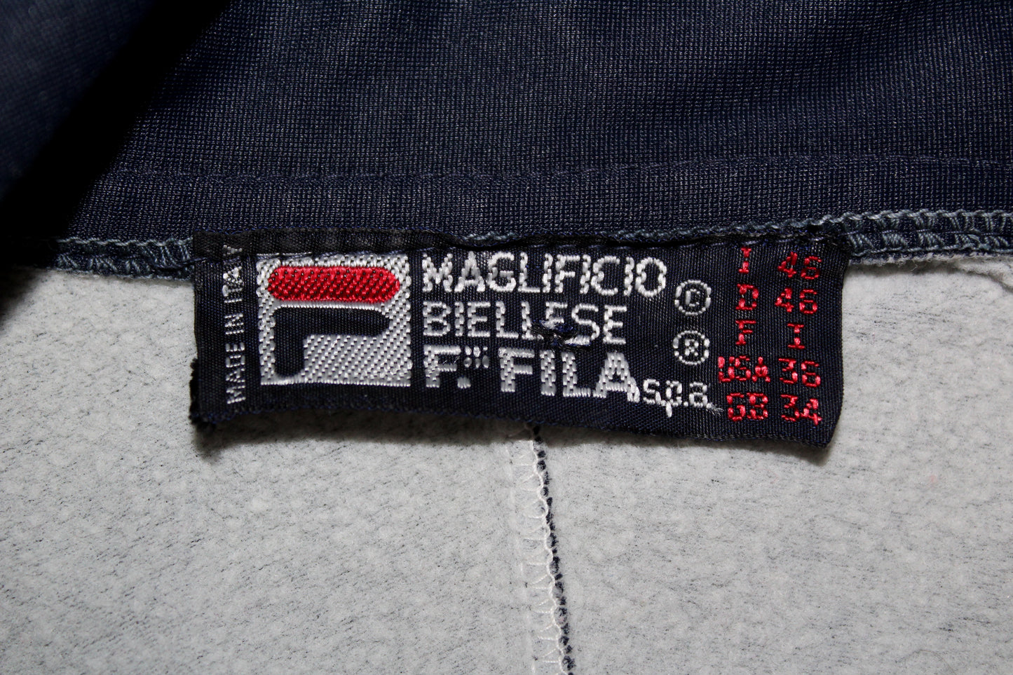 FILA OG 70'S VINTAGE VILAS 1978 TENNIS TRACKSUIT TOP JACKET XS