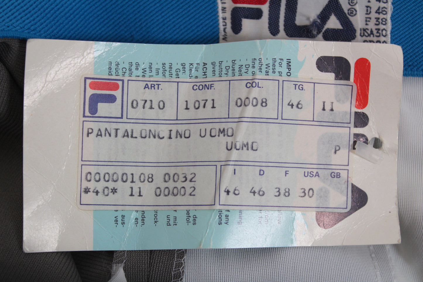 FILA OG 80'S VINTAGE TENNIS SHORTS SMALL