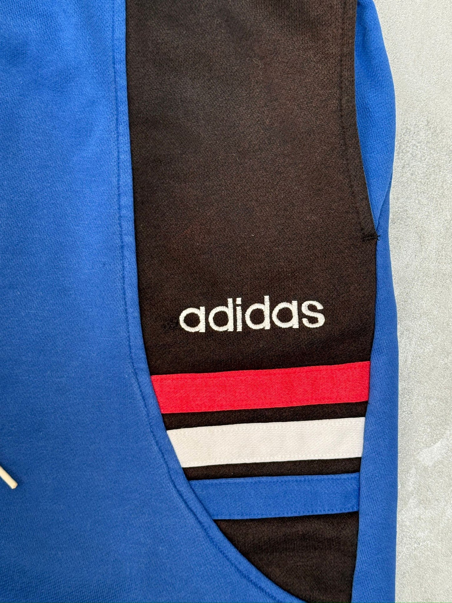 ADIDAS VINTAGE FRANCE EURO 1996 TRAINING SWEAT SHORTS LARGE