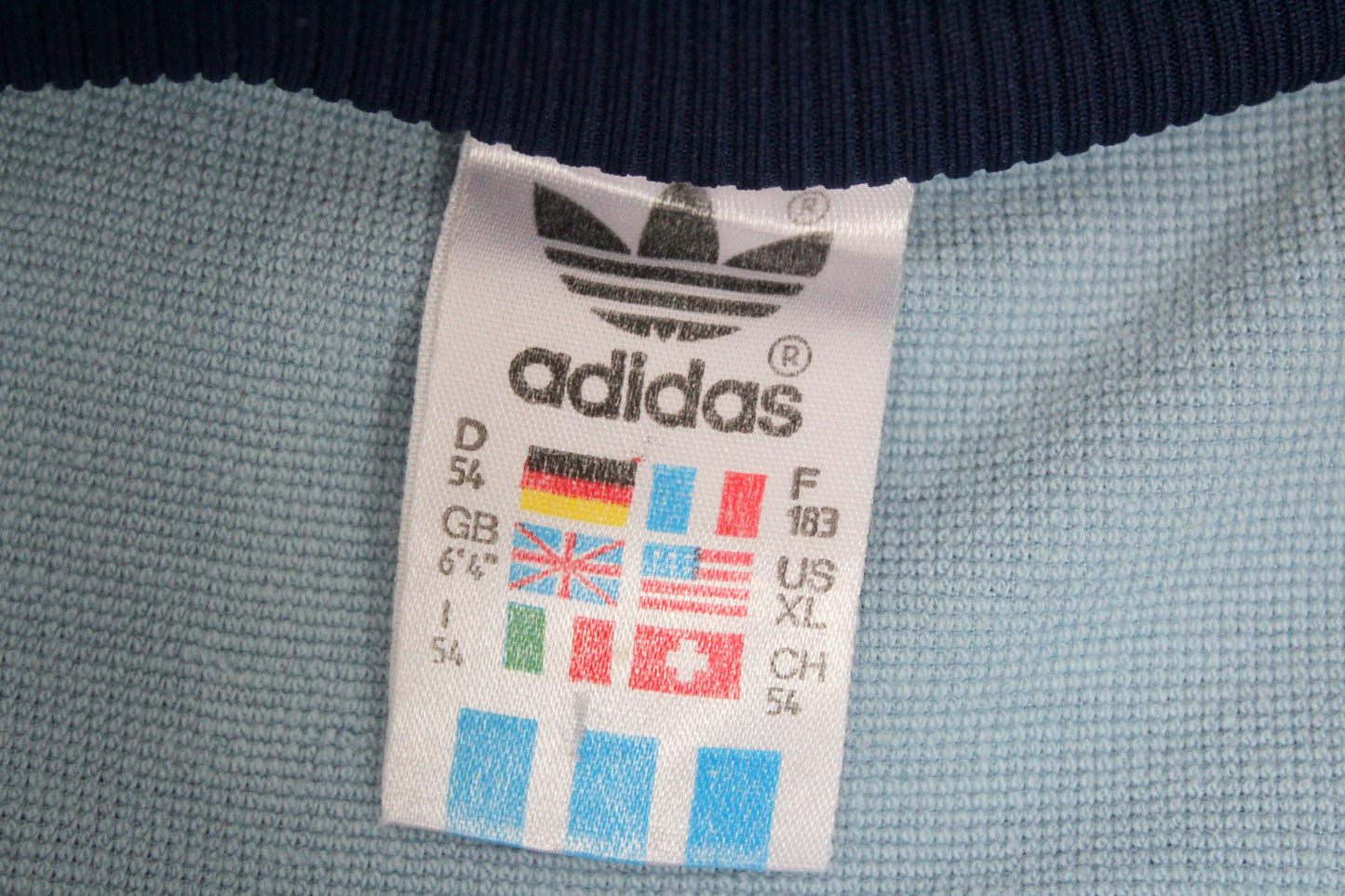 ADIDAS 80'S VINTAGE BECKENBAUER TRACKSUIT TOP JACKET LARGE