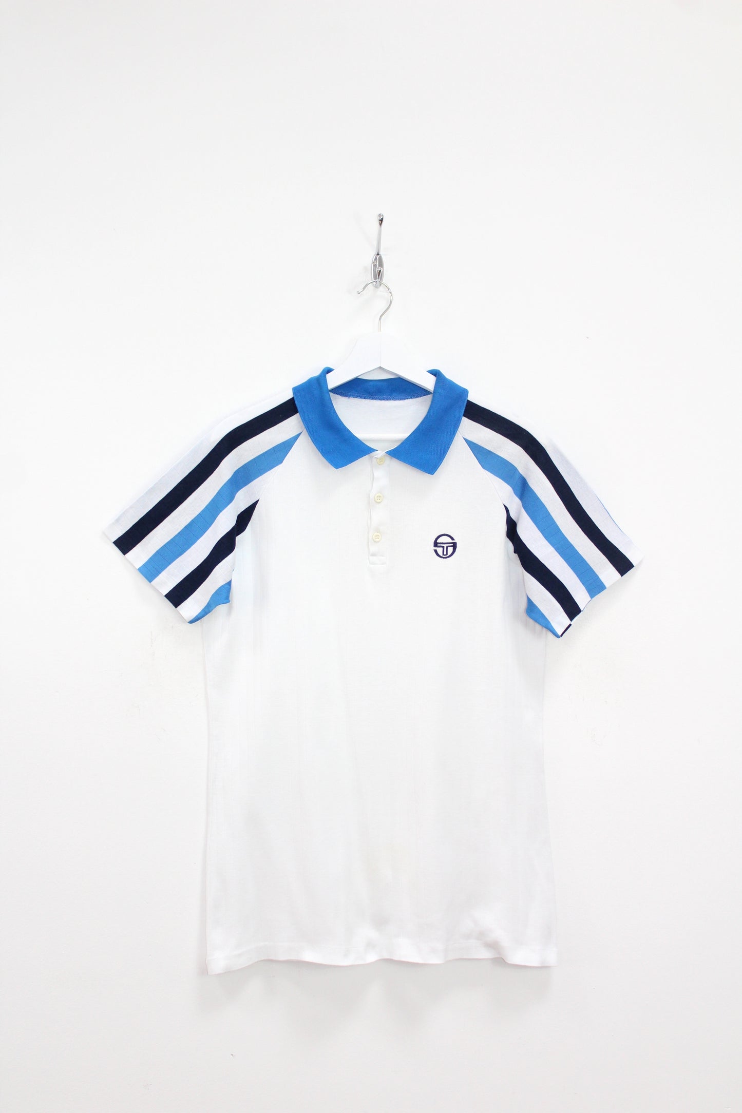 SERGIO TACCHINI 70'S VINTAGE GHIBLI MCENROE US OPEN 1979 FINAL TENNIS POLO SHIRT MEDIUM