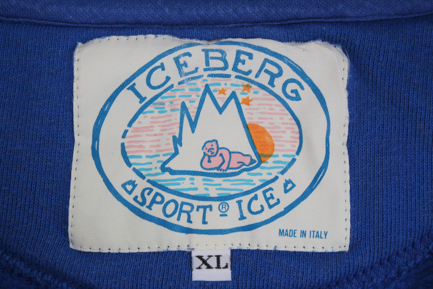 ICEBERG SPORT ICE 80'S VINTAGE EMBROIDERED ICEBEAR SWEATSHIRT XL