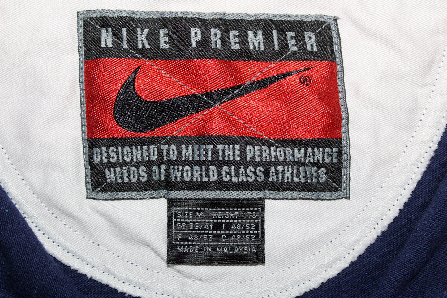 ITALY 1996 NIKE VINTAGE LONG SLEEVE RUGBY POLO SHIRT MEDIUM