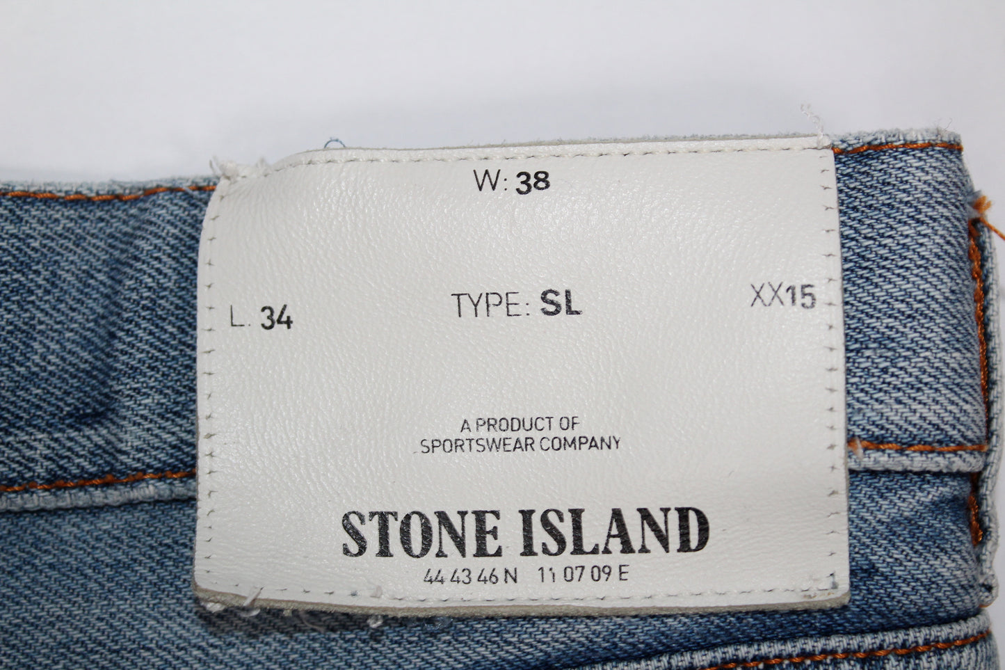 STONE ISLAND SS 2013 TYPE SL SLIM FIT JEANS W 38" x L 29"