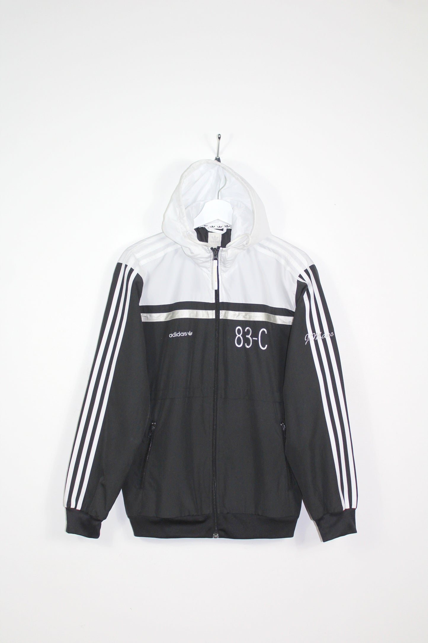 ADIDAS ORIGINALS 83-C J.MANO HOODIE TRACKSUIT TOP JACKET SMALL