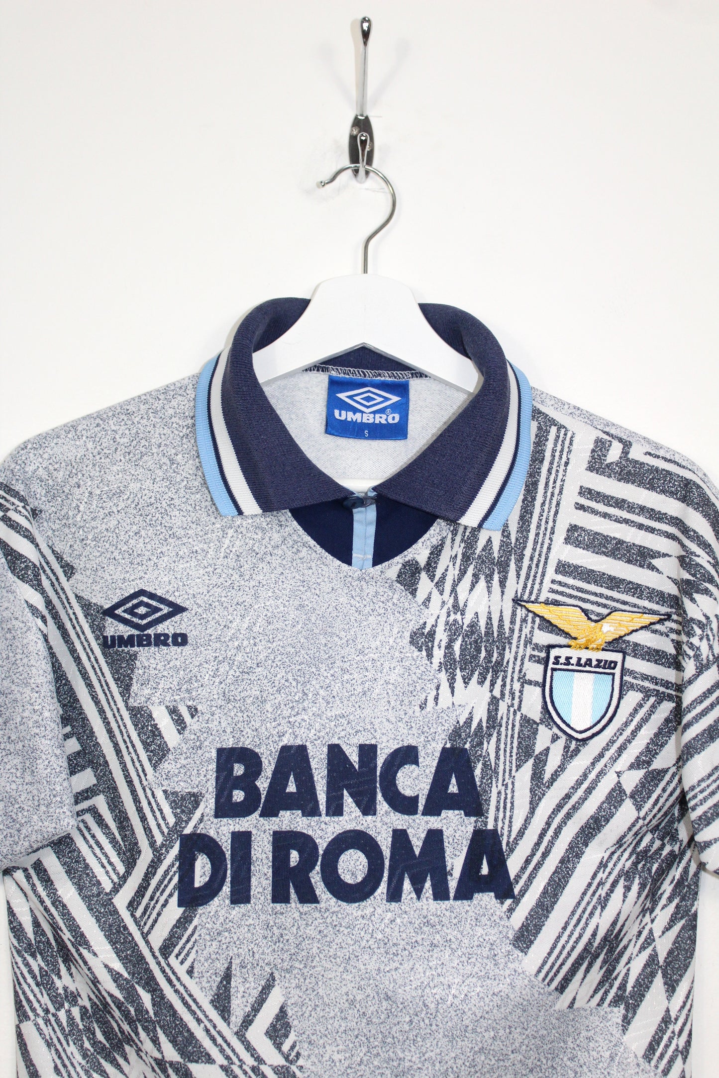 LAZIO 1994-95 VINTAGE UMBRO THIRD FOOTBALL SHIRT SMALL