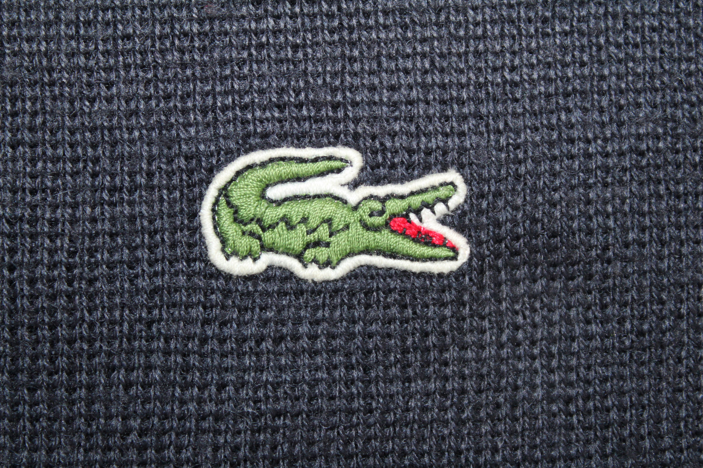 LACOSTE VINTAGE LACOSTE SPORT KNIT WOOL SWEATSHIRT LARGE
