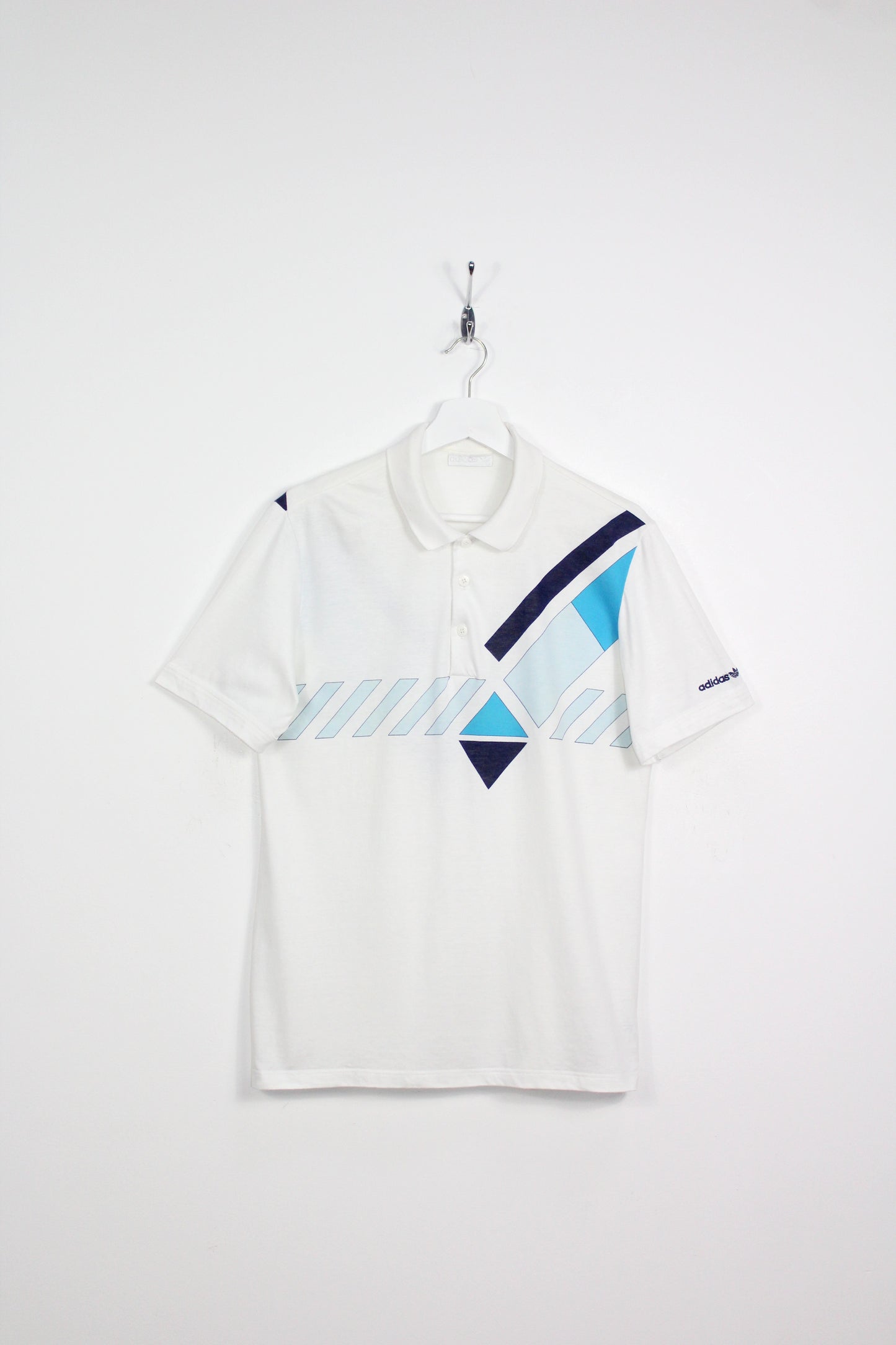 ADIDAS VINTAGE IVAN LENDL ARGYLE DIAMOND WIMBLEDON 1985 TENNIS POLO SHIRT MEDIUM