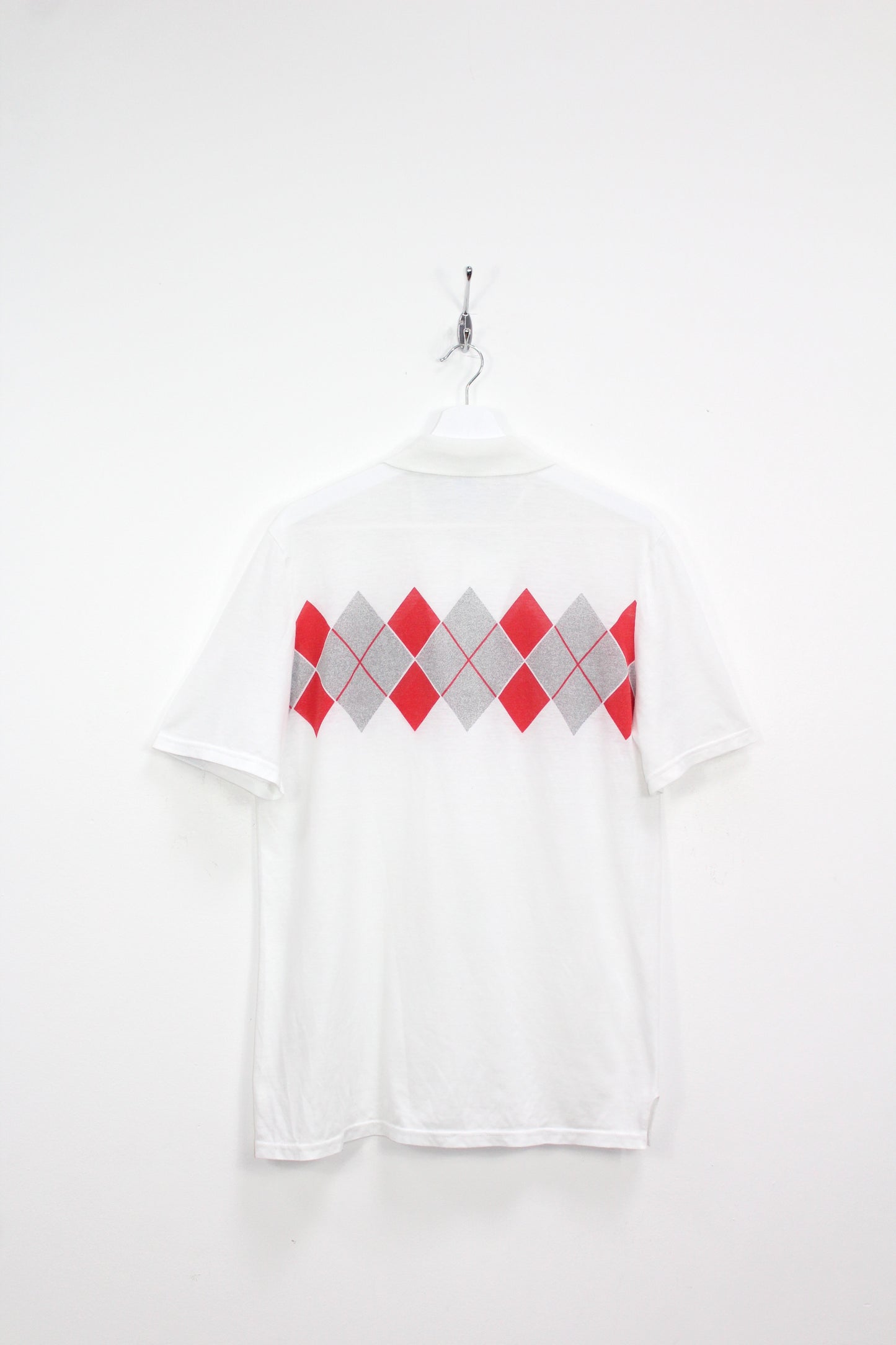 ADIDAS VINTAGE IVAN LENDL ARGYLE DIAMONDS 1982 TENNIS POLO SHIRT LARGE