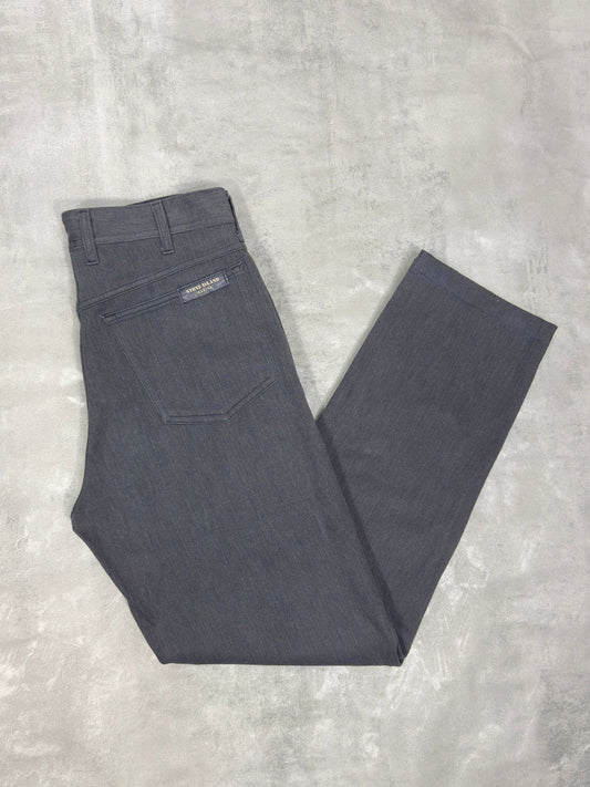 VINTAGE STONE ISLAND MARINA AW 1997 STRAIGHT LEG COTTON TROUSERS W 30" x L 30"