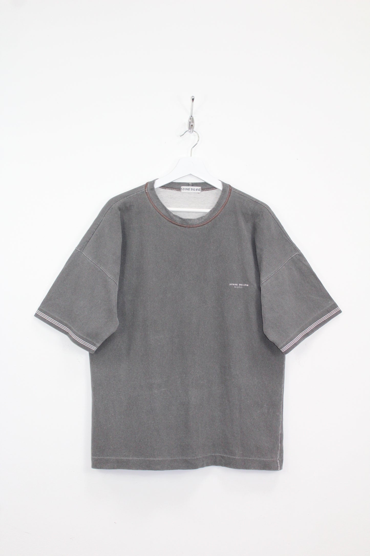 STONE ISLAND MARINA 80'S VINTAGE SPELL OUT T-SHIRT LARGE