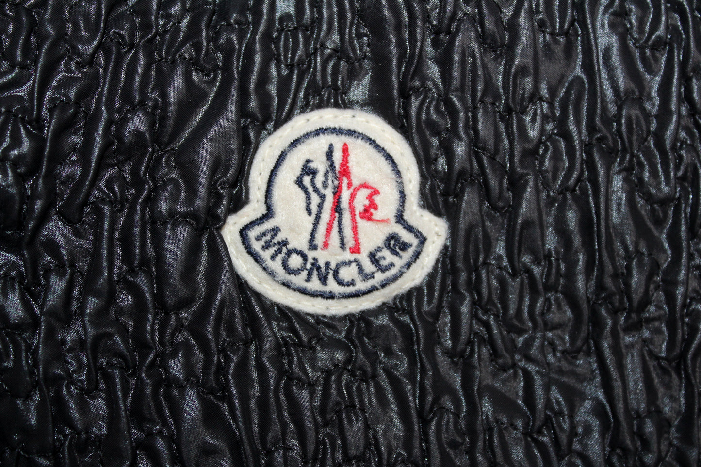 MONCLER VINTAGE FUR TRIM PUFFER DOWN JACKET MEDIUM