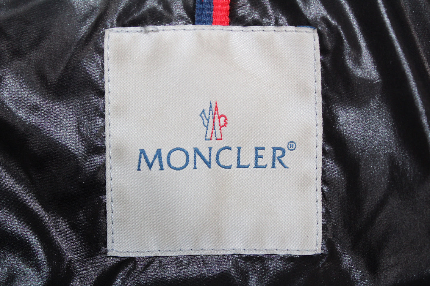 MONCLER VINTAGE FUR TRIM PUFFER DOWN JACKET MEDIUM