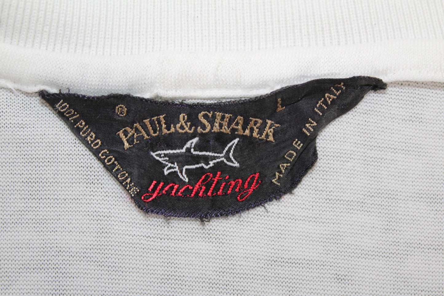 PAUL & SHARK YACHTING ITALY OLYMPIC GAMES 1992 POLO SHIRT LARGE