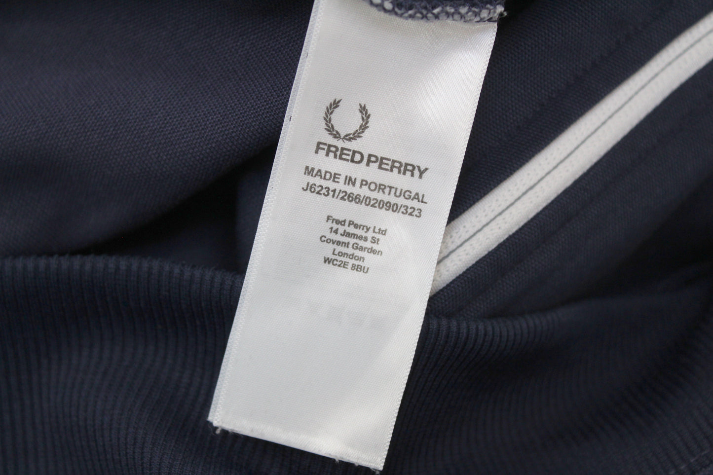 FRED PERRY VINTAGE TAPED LOGO TRACKSUIT TOP JACKET LARGE